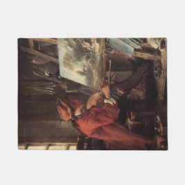 De schilder in zijn atelier (van François Boucher) Deurmat
