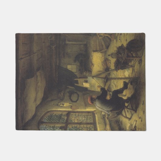 De schilder in zijn workshop (Studio van kunstenaa Deurmat (Voorkant)