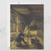 De schilder in zijn workshop (Studio van kunstenaa Kaart (Voorkant)