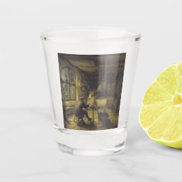 De schilder in zijn workshop (Studio van kunstenaa Shot Glas