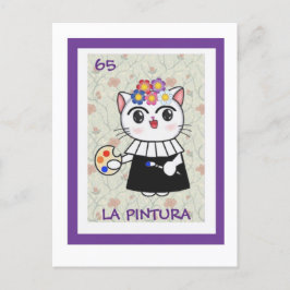 De schilder, La Pintura, Briefkaart
