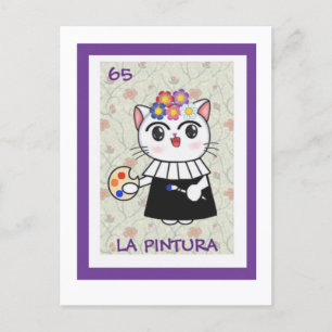 De schilder, La Pintura, Briefkaart