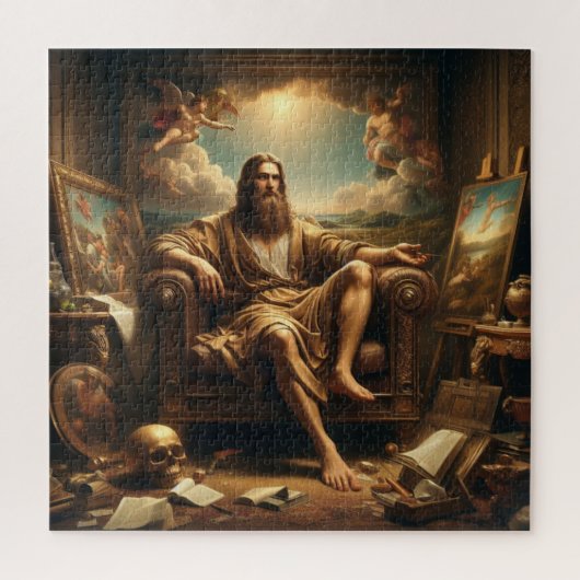 De schilder legpuzzel (Verticaal)