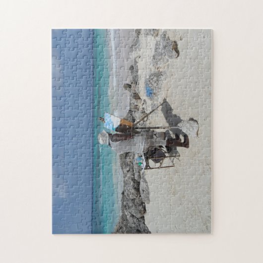 De schilder op de Barbados. Legpuzzel (Verticaal)