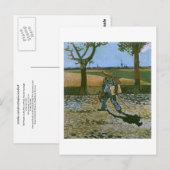 De schilder op weg naar zijn werk, Van Gogh Fine A Briefkaart (Voorkant / Achterkant)