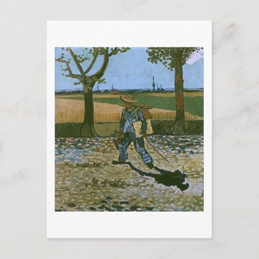 De schilder op weg naar zijn werk, Van Gogh Fine A Briefkaart (Voorkant)