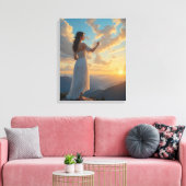 De Schilder van de Lucht Canvas Afdruk (Insitu (Woonkamer))