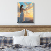 De Schilder van de Lucht Canvas Afdruk (Insitu (Slaapkamer))