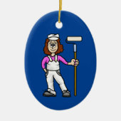 De Schilder van het vrouw met het Ornament van de  (Voorkant)