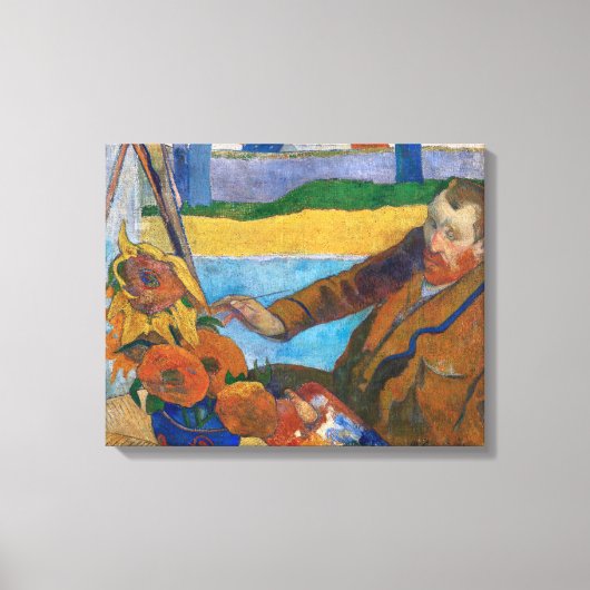 De schilder van zonnebloemen | Paul Gauguin | Canvas Afdruk (Voorkant)