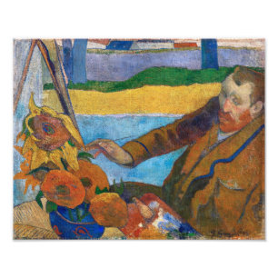 De schilder van zonnebloemen   Paul Gauguin   Foto Afdruk