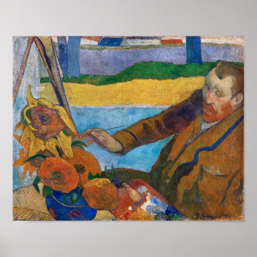 De schilder van zonnebloemen | Paul Gauguin | Poster (Voorkant)