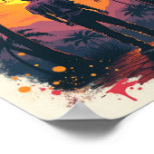 De schilder was onder de indruk van zijn schilderi poster (Hoek)