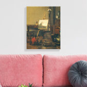 De schilderaap canvas afdruk (Insitu (Woonkamer))