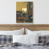 De schilderaap canvas afdruk (Insitu (Slaapkamer))