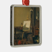 De schilderaap metalen ornament (Rechts)
