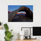 De Schilderachtig Alabama Hills Nestled Poster (Thuiskantoor)
