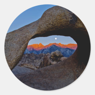 De Schilderachtig Alabama Hills Nestled Ronde Sticker