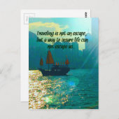 De schilderachtig Reizende Haven van Victoria van Briefkaart (Voorkant / Achterkant)