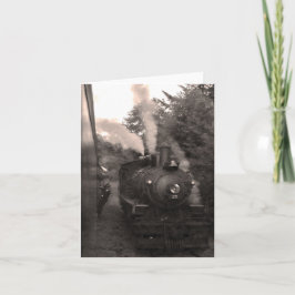 De Schilderachtig Spoorweg Notecard van de Kust Kaart