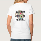 De schilderende Shirten van de Studio van de T-shirt (Achterkant)