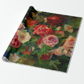 De schilderij van Pierre Renoir, Rozen, Cadeaupapier (Uitgerold)