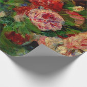 De schilderij van Pierre Renoir, Rozen, Cadeaupapier (Hoek)