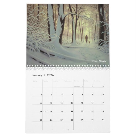 De schilderijen van Barry DeBaun Kalender (Jan 2026)