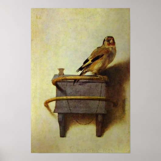 De schilderkunst van de Goldfinch Poster (Voorkant)