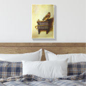 De schilderkunst van Goldfinch Canvas Afdruk (Insitu (Slaapkamer))