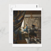 De schilderkunst van Johannes Vermeer Briefkaart (Voorkant / Achterkant)