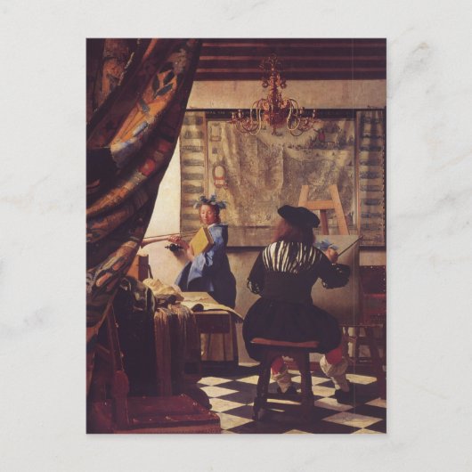 De schilderkunst van Johannes Vermeer Briefkaart (Voorkant)