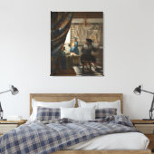 De schilderkunst van Johannes Vermeer Canvas Afdruk (Insitu (Slaapkamer))