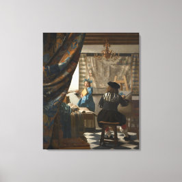 De schilderkunst van Johannes Vermeer Canvas Afdruk