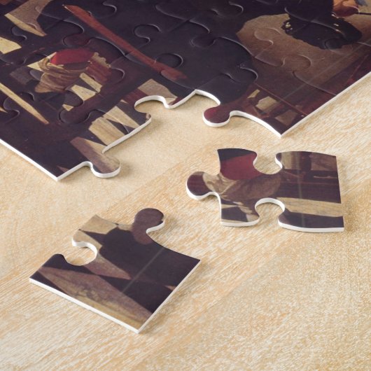 De schilderkunst van Johannes Vermeer Legpuzzel (Zijkant)