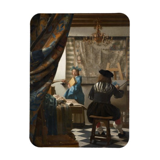 De schilderkunst van Johannes Vermeer Magneet (Verticaal)