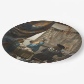 De schilderkunst van Johannes Vermeer Papieren Bordje (Gekanteld)