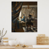 De schilderkunst van Johannes Vermeer Poster (Keuken)