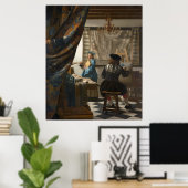 De schilderkunst van Johannes Vermeer Poster (Thuiskantoor)