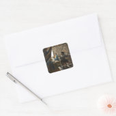 De schilderkunst van Johannes Vermeer Vierkante Sticker (Envelop)