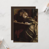 De schilders huwelijksreis (van Frederic Leighton) Kaart (Voorkant / Achterkant in situ)