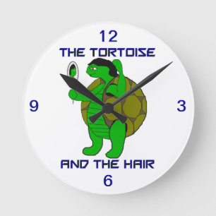 De schildpad en de haarklok ronde klok