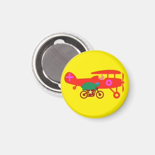 De schildpad en de haas magneet (Voorkant / Achterkant)