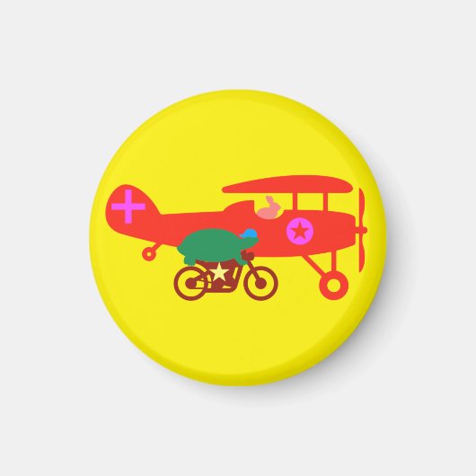 De schildpad en de haas magneet (Voorkant)