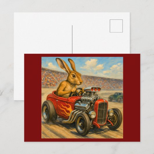 De schildpad en de haas zijn terug briefkaart (Voorkant / Achterkant)