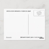 De schildpad en de krokodillenpostkaart briefkaart (Achterkant)