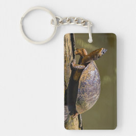 De schildpad in Tortuguero - Costa Rica Sleutelhanger