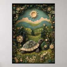 De schildpad | Sunny Summer Forest Art