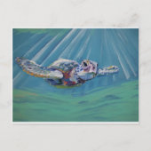 De schildpad van het zee briefkaart (Voorkant)