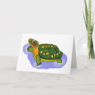 De Schildpad van nieuwjaren Feestdagen Kaart